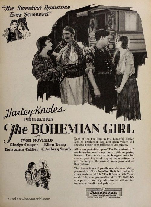 The Bohemian Girl - British Movie Poster