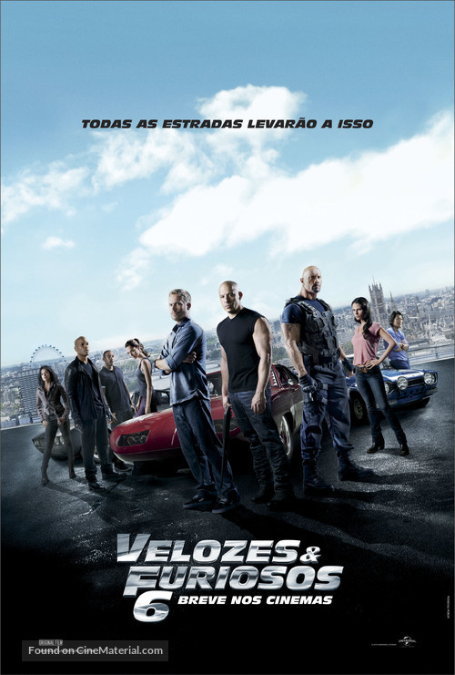 Fast &amp; Furious 6 - Brazilian Movie Poster