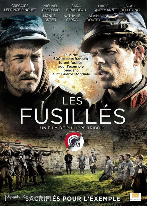 Les fusill&eacute;s - French DVD movie cover