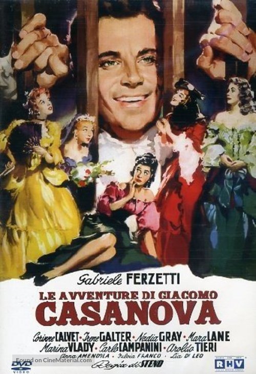 Le avventure di Giacomo Casanova - Italian DVD movie cover