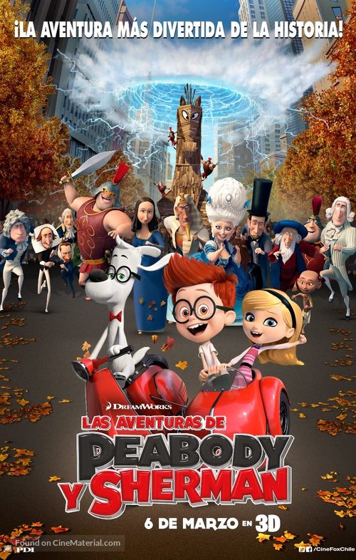 Mr. Peabody &amp; Sherman - Chilean Movie Poster