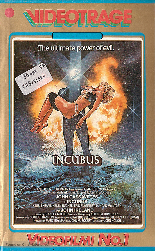 Incubus - Finnish VHS movie cover