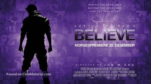 Justin Bieber&#039;s Believe - Norwegian Movie Poster