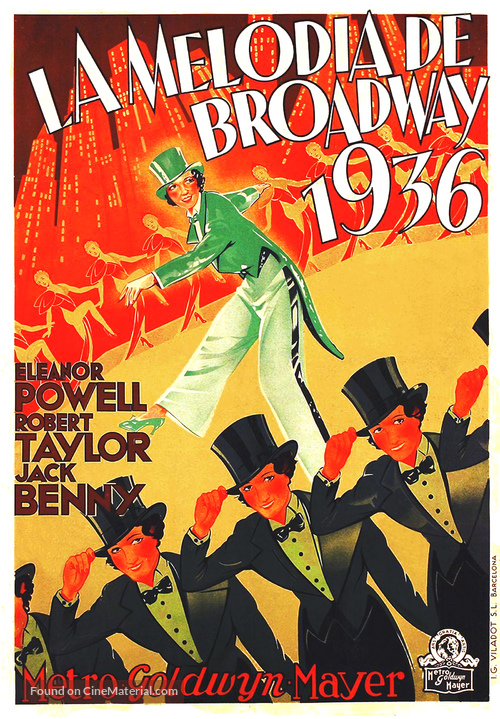 Broadway Melody of 1936 - Spanish Movie Poster
