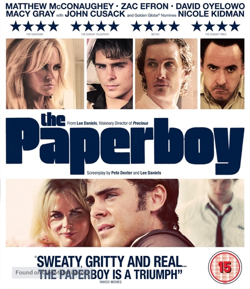 The Paperboy - British Blu-Ray movie cover