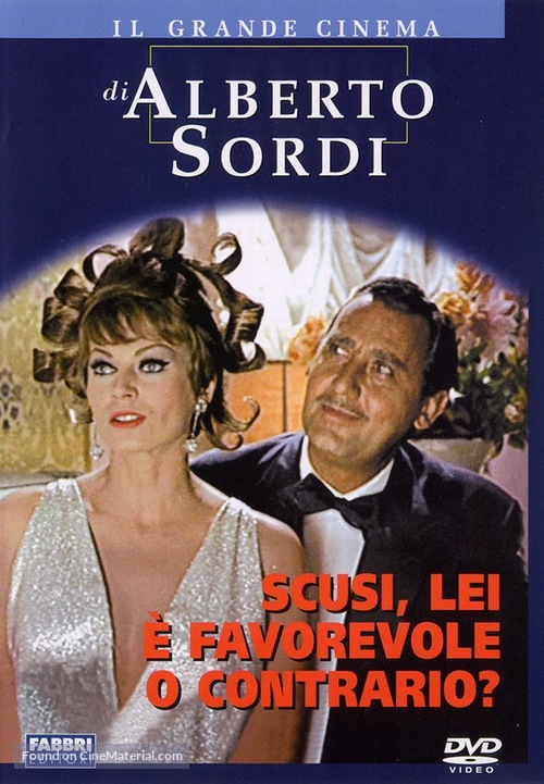 Scusi, lei &egrave; favorevole o contrario? - Italian DVD movie cover