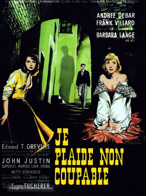 Je plaide non coupable - French Movie Poster