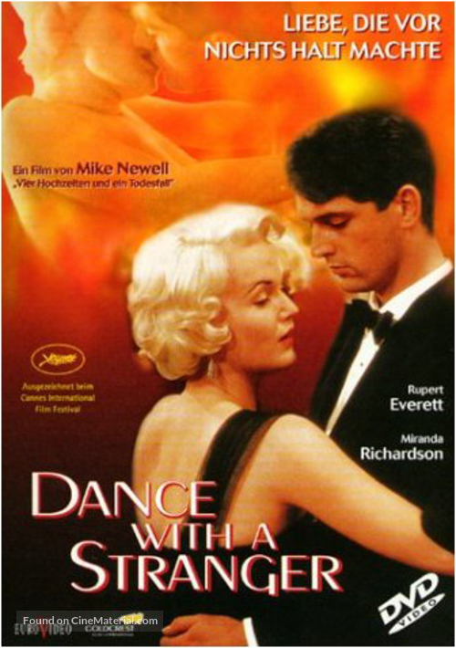 Dance with a Stranger - German DVD movie cover