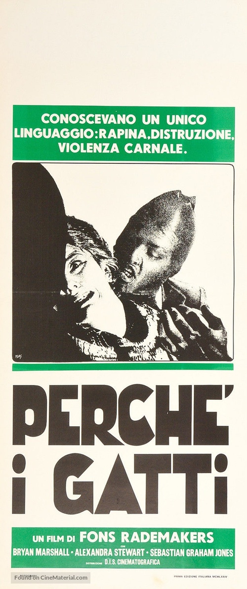 Because of the Cats - Italian Movie Poster