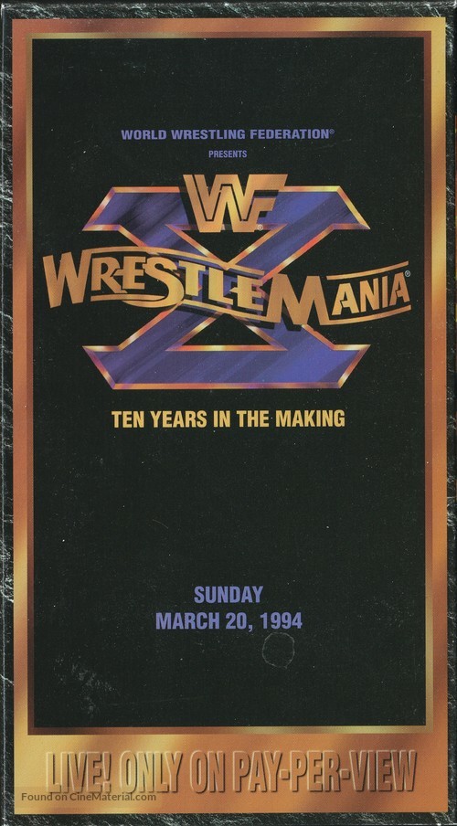 WrestleMania X - Movie Cover