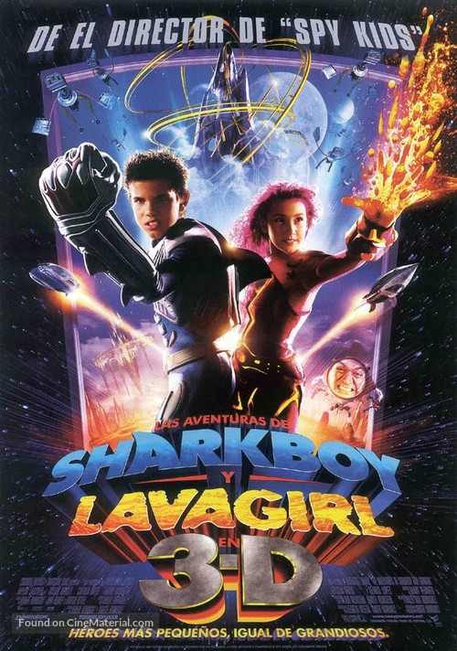 The Adventures of Sharkboy and Lavagirl 3-D - Spanish Movie Poster