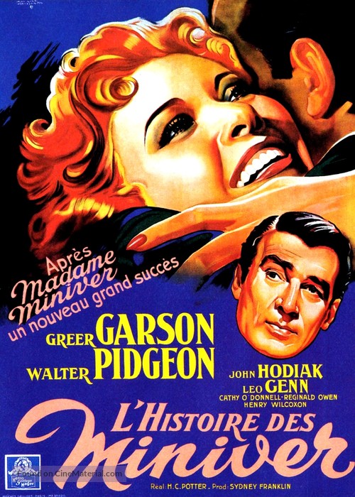 The Miniver Story - French Movie Poster