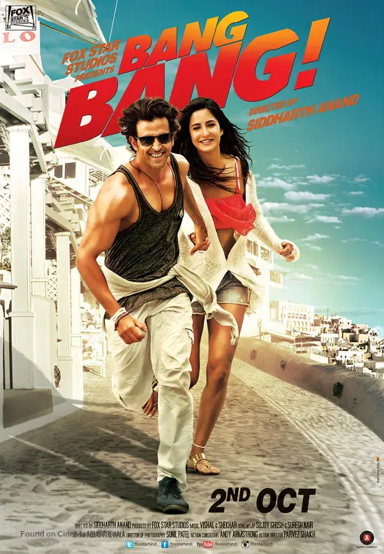 Bang Bang Movie 1080p Video Songs Free Download Bang Bang (2014) Indian movie poster