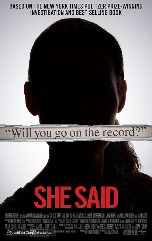 She Said - Movie Poster