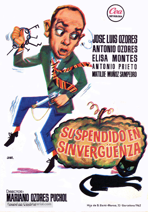 Suspendido en sinverg&uuml;enza - Spanish Movie Poster