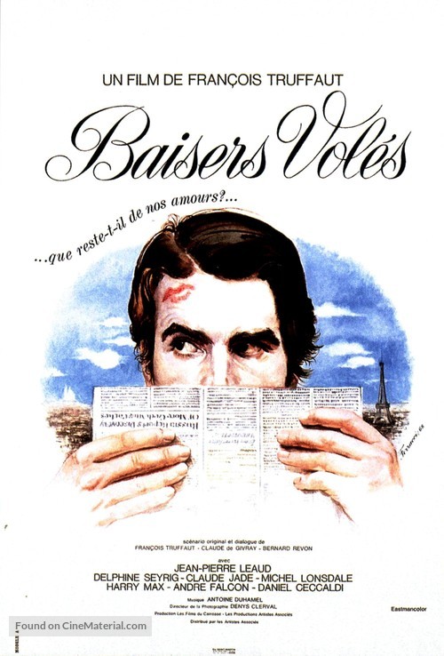 Baisers vol&eacute;s - French Movie Poster
