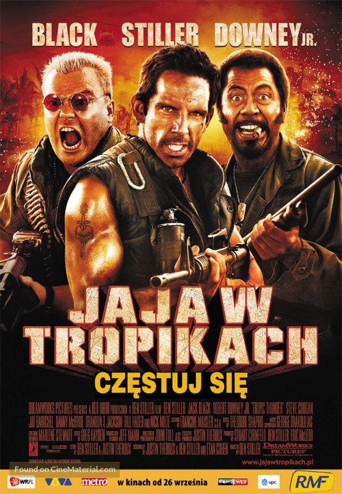 Tropic Thunder - Polish Movie Poster