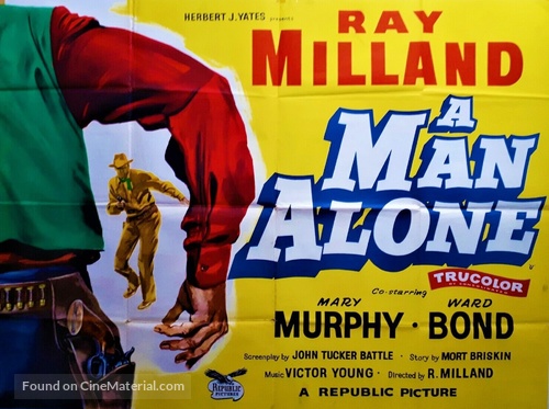 A Man Alone - British Movie Poster
