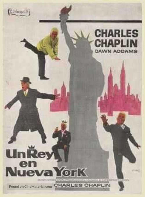 A King in New York - Spanish Movie Poster