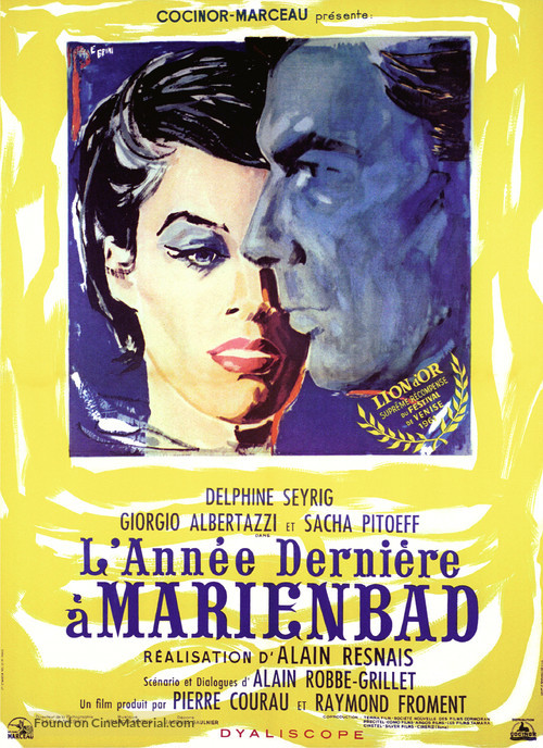 L&#039;ann&eacute;e derni&egrave;re &agrave; Marienbad - French Movie Poster
