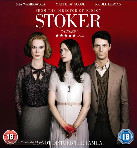 Stoker - British Blu-Ray movie cover