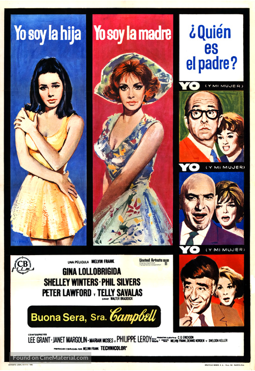 Buona Sera, Mrs. Campbell - Spanish Movie Poster