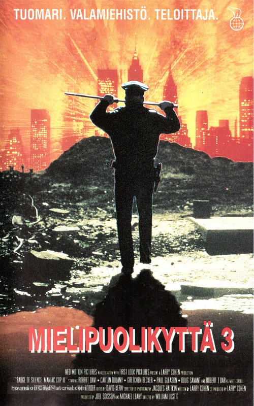 Maniac Cop 3: Badge of Silence - Finnish VHS movie cover
