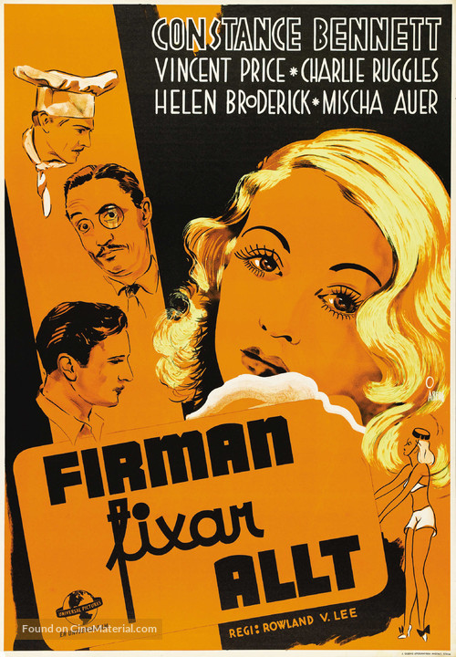 Service de Luxe - Swedish Movie Poster