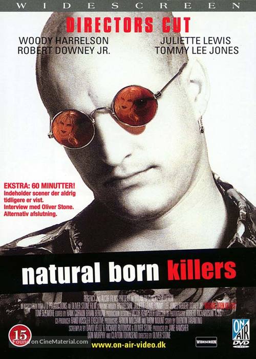 Natural Born Killers - Danish DVD movie cover