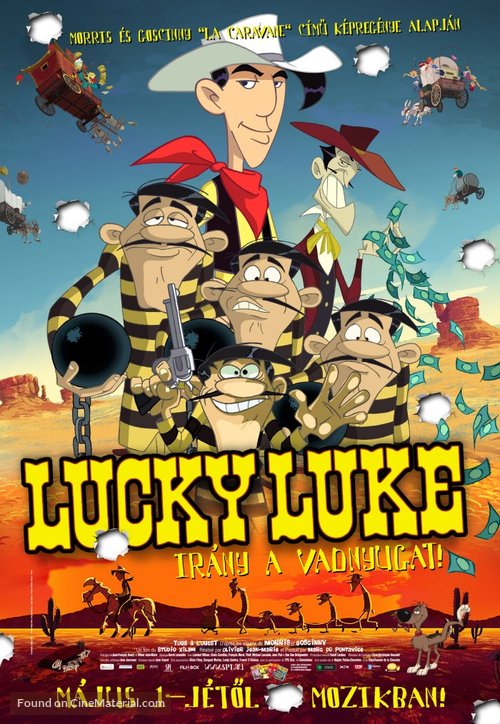 Tous &agrave; l&#039;Ouest: Une nouvelle aventure de Lucky Luke - Hungarian Movie Poster