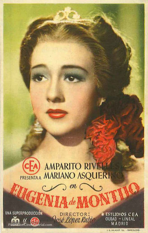 Eugenia de Montijo - Spanish Movie Poster