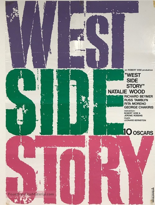 West Side Story - Danish Movie Poster