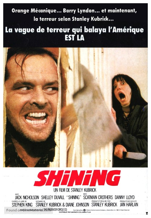 The Shining - French Movie Poster