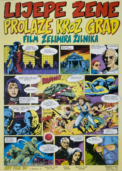 Lijepe zene prolaze kroz grad - Yugoslav Movie Poster