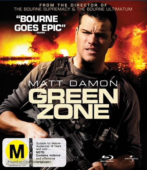 Green Zone - New Zealand Blu-Ray movie cover