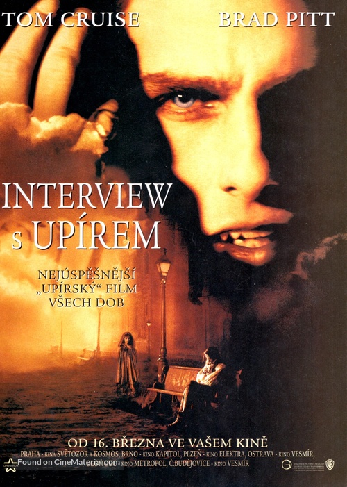 Interview With The Vampire - Czech Movie Poster