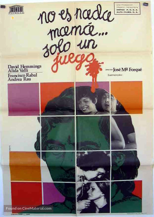 No es nada, mam&aacute;, s&oacute;lo un juego - Spanish Movie Poster