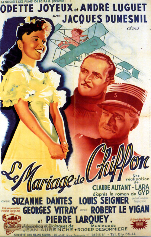 Mariage de Chiffon, Le - French Movie Poster