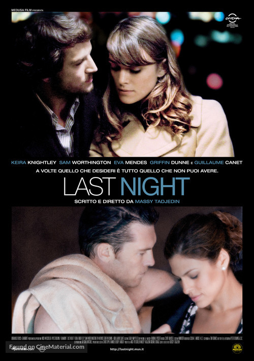 Last Night - Italian Movie Poster