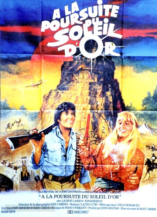 Yellow Hair and the Fortress of Gold - French Movie Poster