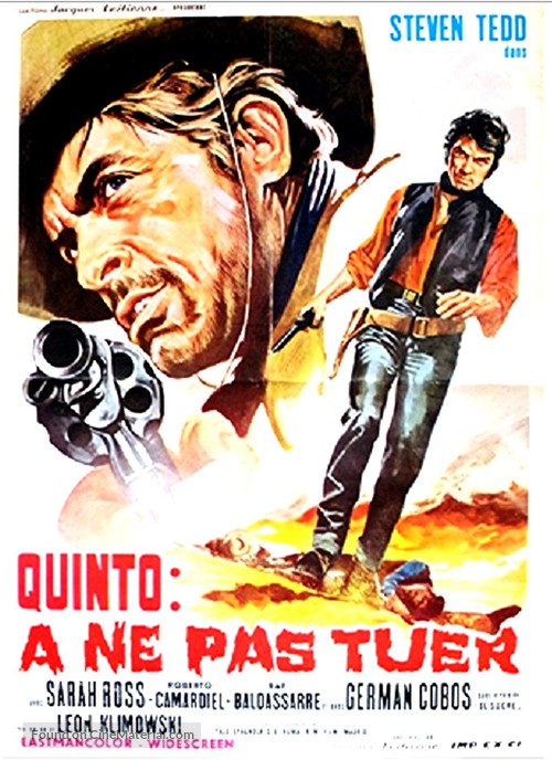 Quinto: non ammazzare - French Movie Poster