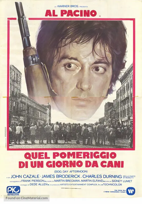 Dog Day Afternoon 1975 Italian Movie Poster