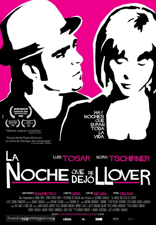 La noche que dej&oacute; de llover - Spanish Movie Poster