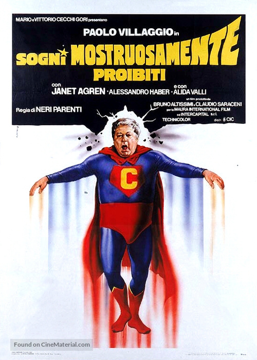 Sogni mostruosamente proibiti - Italian Theatrical movie poster