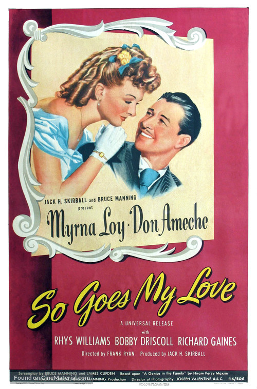 So Goes My Love - Movie Poster