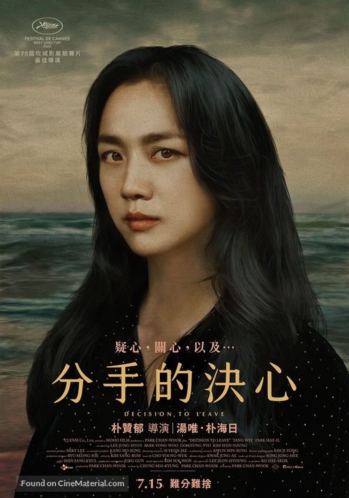 Decision to Leave - Taiwanese Movie Poster