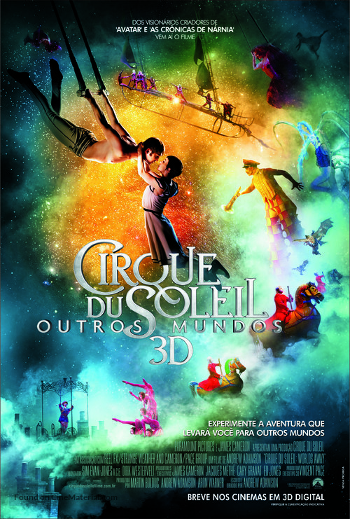 Cirque du Soleil: Worlds Away - Brazilian Movie Poster