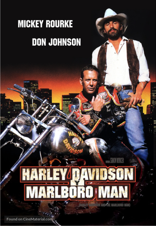 Harley Davidson and the Marlboro Man - Argentinian DVD movie cover