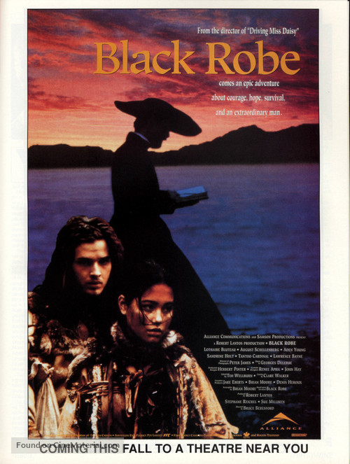 Black Robe - Canadian Movie Poster