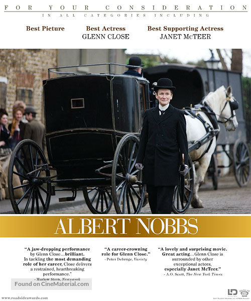 Albert Nobbs - For your consideration movie poster